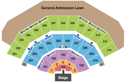 American Family Insurance Amphitheater Summerfest Seating Chart